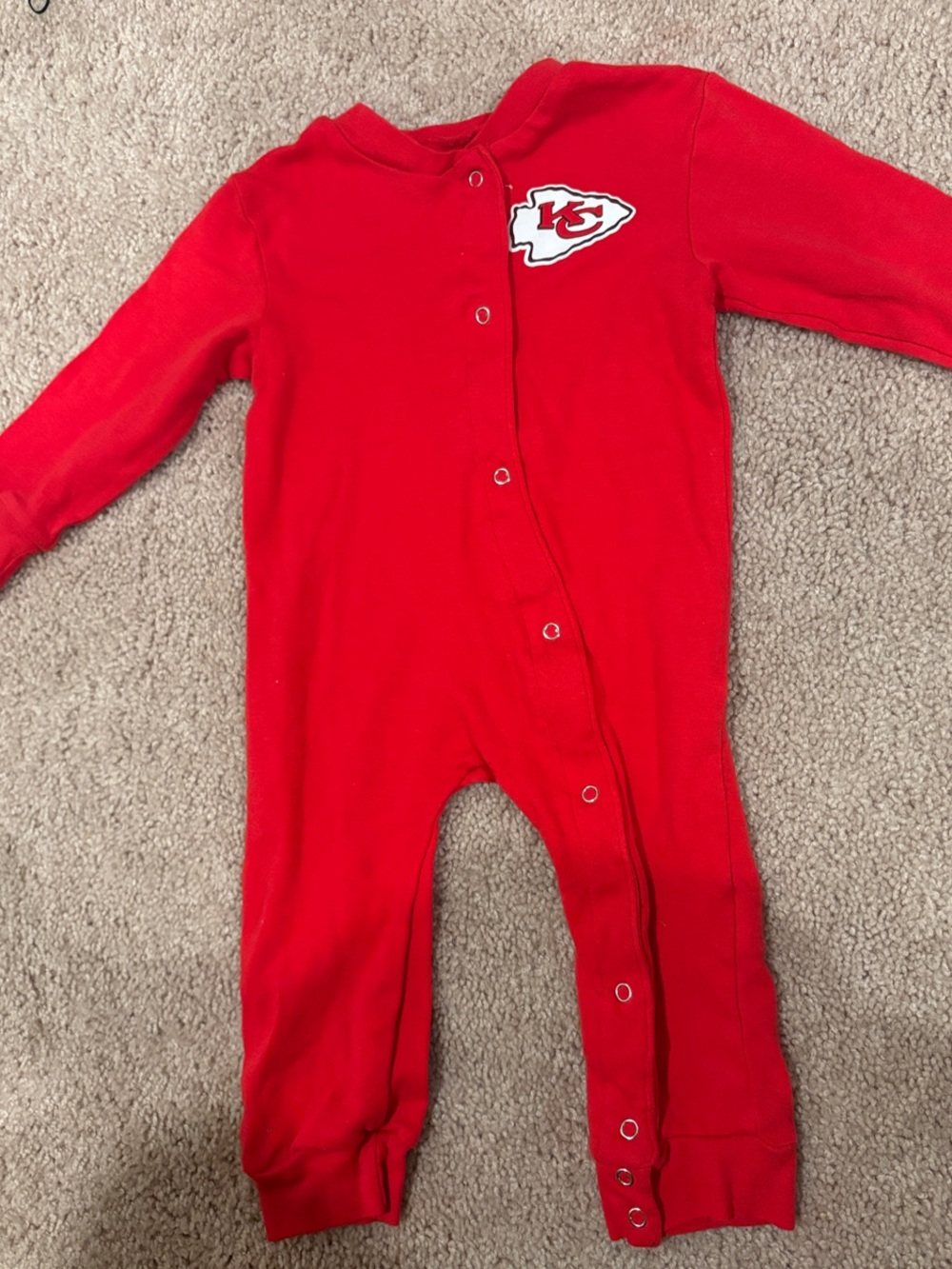 NFL Red Baby One-Piece Romper